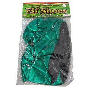 Forum Novelties Elf Shoes One Size Adults Metallic Jester Costume Accessory NEW